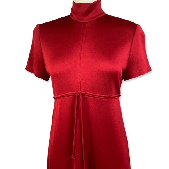 Chado Ralph Rucci red knit midi dress size 6 - Picture 5 of 7